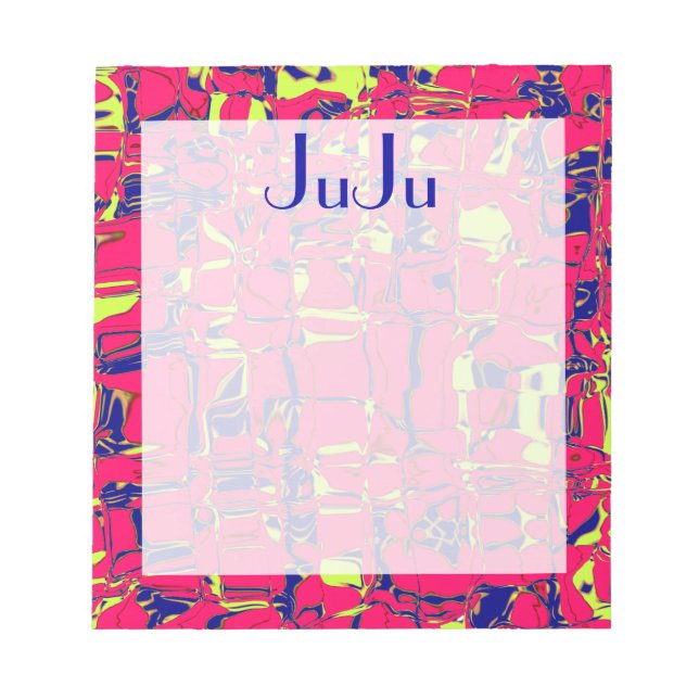 Bloc-note Cuckoo Marbré Abstrait (Devant)