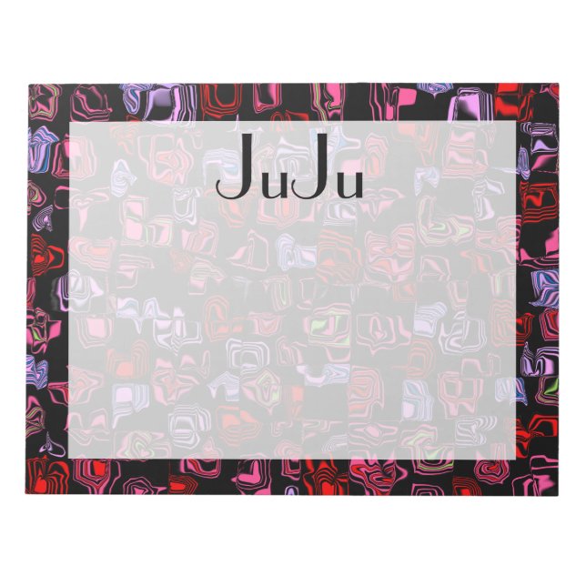 Bloc-note Cuckoo Marbré Abstrait (Devant)