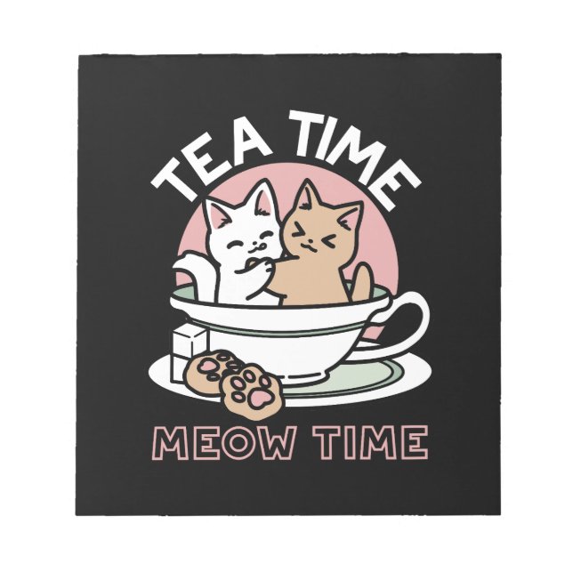 Bloc-note Cuddin en coupe - Tea Time adorable (Devant)