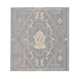 Bloc-note Cuir Vintage et or tombés