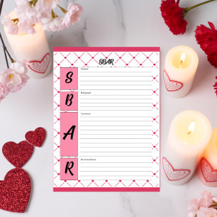 Bloc-note Cuisines d'enseignement _ Fiche de la SBAR des soi