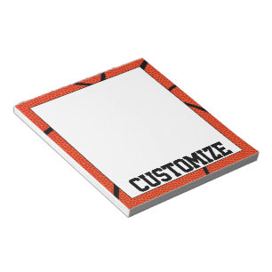 Bloc-note Custom Basketball Team Name Notepad for Coaches