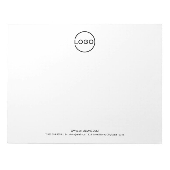 Bloc-note Custom Business Logo with Custom Text (Devant)
