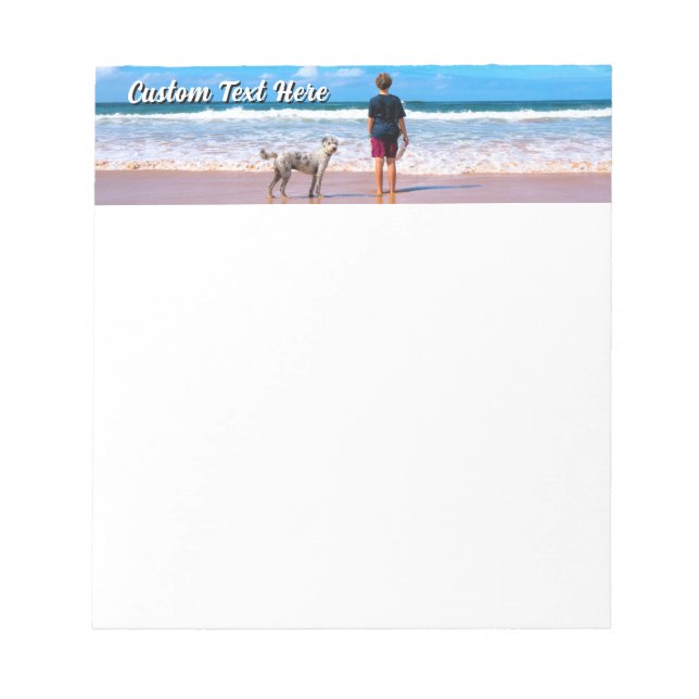 Bloc-note Custom Your Pet Photo Notepad Personalized Text (Devant)