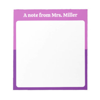 Bloc-note Cute Aesthetic Purple Simple Modern Personalized