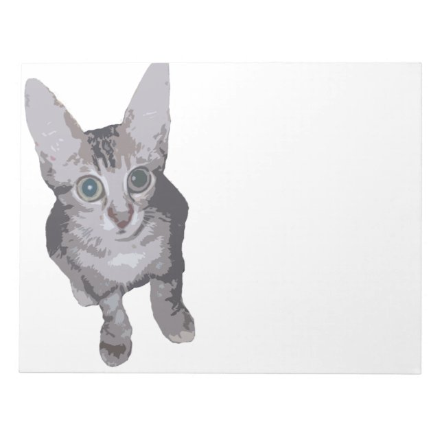Bloc-note Cute Big Eyes Kitty (Devant)