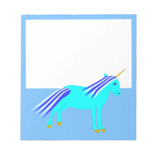 Bloc-note Cute Blue Baby Boy Unicorn