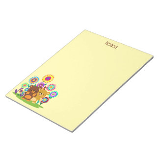 Bloc-note Cute Cartoon Bears' Garden Notepad