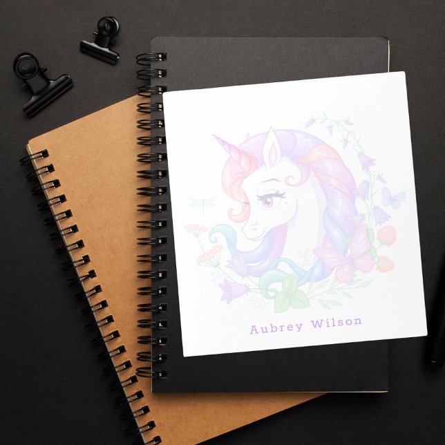 Bloc-note Cute couleur Unicorn Girly (Créateur téléchargé)