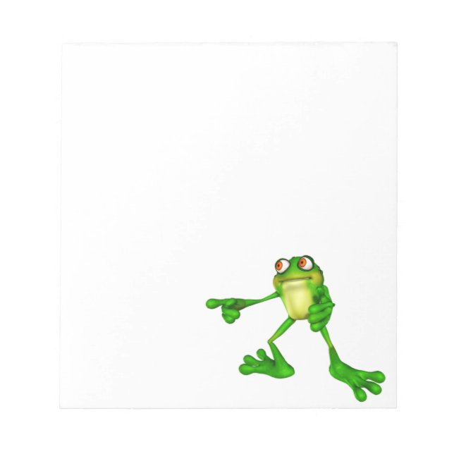Bloc-note Cute Froggy verte (Devant)
