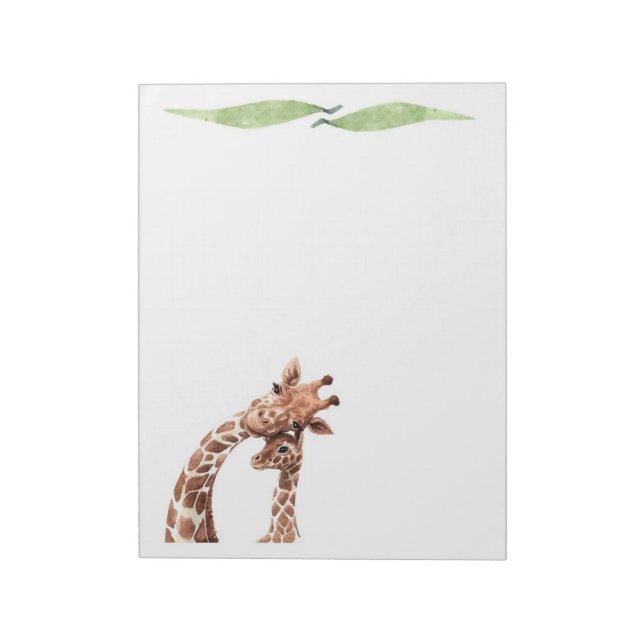 Bloc-note Cute Giraffe Safari Animaux Écriture Stationnaire (Tourné)