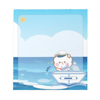 Bloc-note Cute Kawaii Chibi Capitaine de la Mer