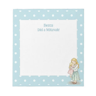 Bloc-note Cute Maman & Fille Hug Personnalisé Mitzvah