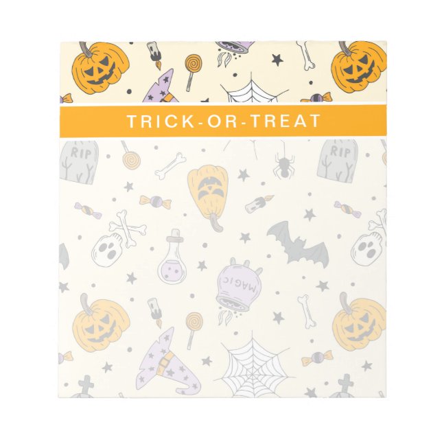 Bloc-note Cute Motif Halloween (Devant)