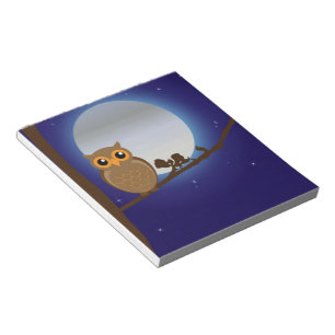 Bloc-note Cute Owl By the Moonlight