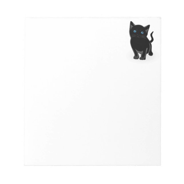 Bloc-note Cute petite chatte noire (Devant)