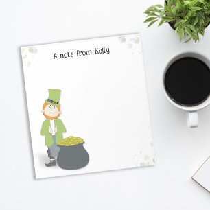 Bloc-note Cute Simple Leprechaun St. Patrick's Day Green