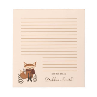 Bloc-note Cute Winter Fox Notepad