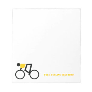 Bloc-note Cycliste à vélo sur mesure