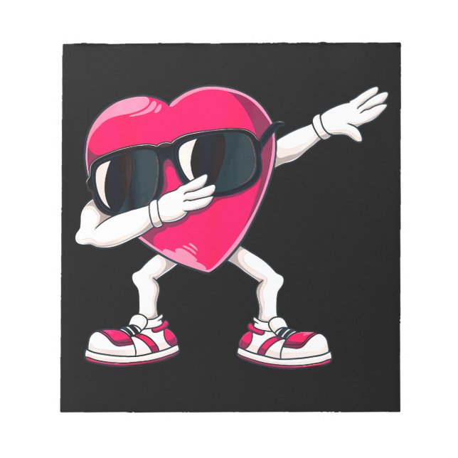 Bloc-note Dabbing Coeur Drôle Cadeaux Filles Enfants Garçons (Devant)