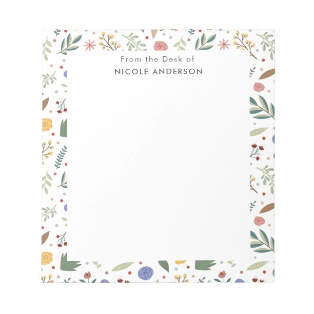 Bloc-note Dainty Floral (Devant)