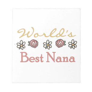 Bloc-note Daisées et Roses Best Nana Cadeaux