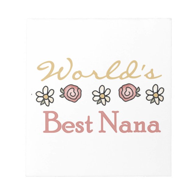 Bloc-note Daisées et Roses Best Nana Cadeaux (Devant)