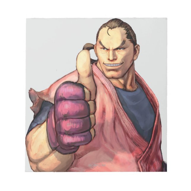 Bloc-note Dan avec le pouce vers le haut (Devant)