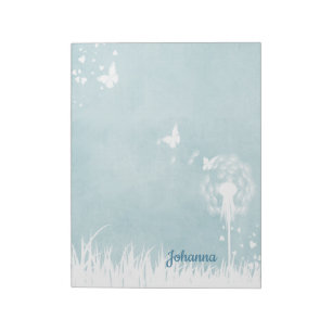 Bloc-note Dandelions, papillons et Ciel bleu