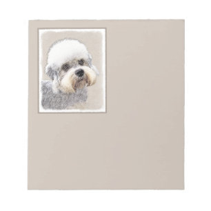Bloc-note Dandie Dinmont Terrier Peinture Chien Art original