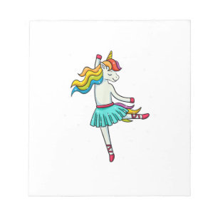 Bloc-note Danseuse de ballet Licorne Robe de Tutu