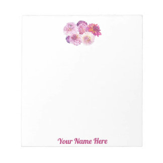 Bloc-note Dazzling Dahlia Personalized Notepad