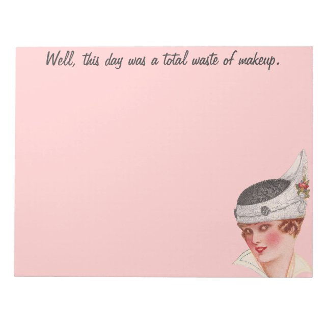 Bloc-note Déchets totaux de maquillage (Devant)