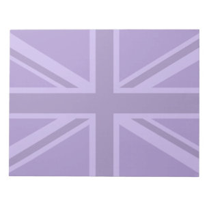 Bloc-note Décor Union Jack Accent Violet
