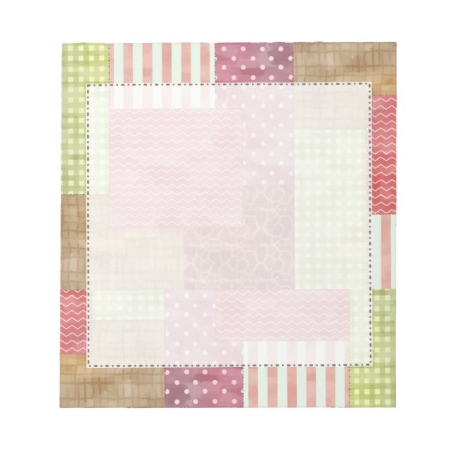 Bloc-note Découpe en Patchwork (Devant)