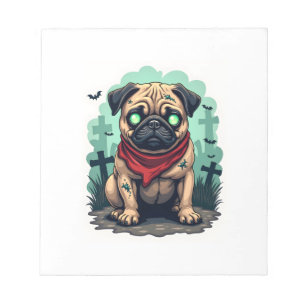 Bloc-note Défilé de Pug Zombie
