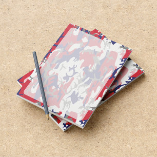 Bloc-note Déguisement, Bleu Blanc Rouge Gris, Militaire, Arm