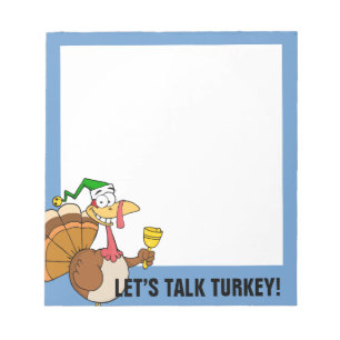 Bloc-note Déguisement drôle de la Turquie de thanksgiving