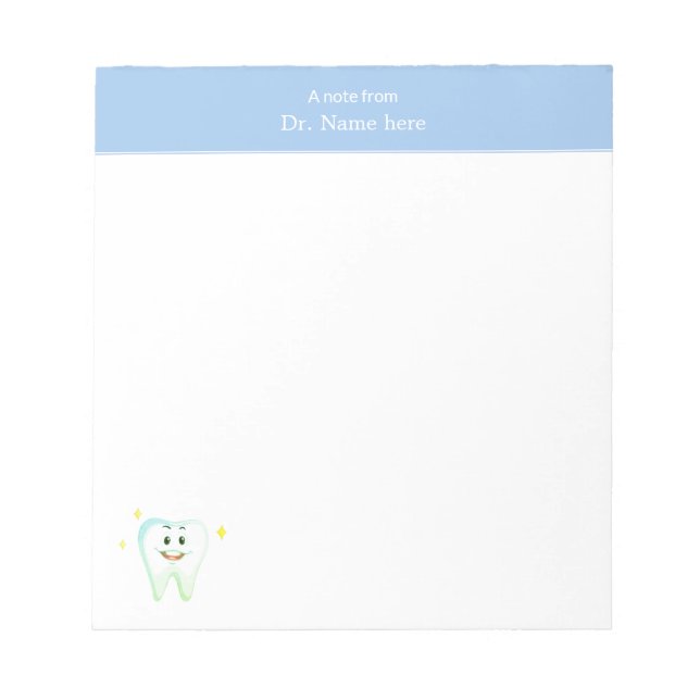 Bloc-note Dentiste simple et moderne Jappy Tooth (Devant)