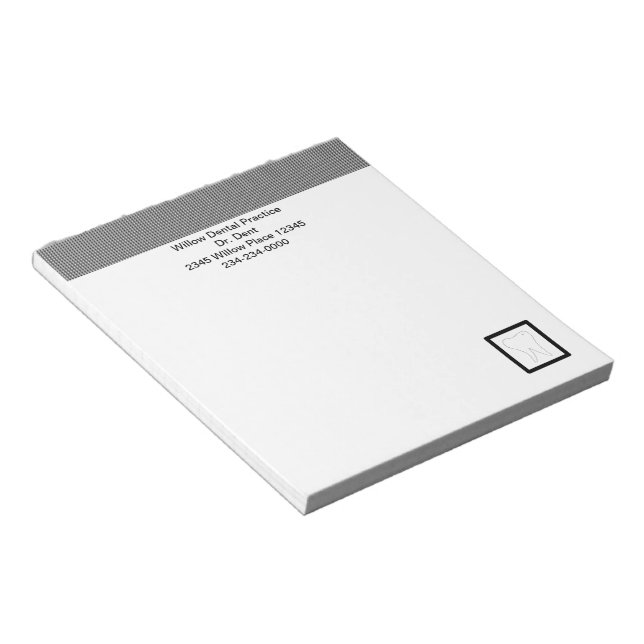 Bloc-note Dentistes - Cartes de bureau dentaires (Incliné)