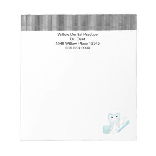 Bloc-note Dentistes - Cartes de bureau dentaires