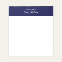 Depuis le bureau de blanc écriture bordure bleu ma