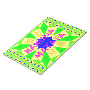 Bloc-note Dernier Hakuna Matata magnifique design Extraordin