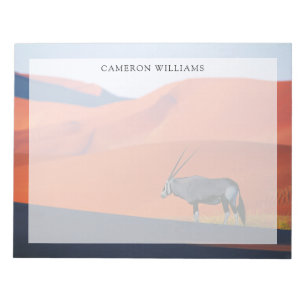 Bloc-note Déserts   Oryx du désert du Namib