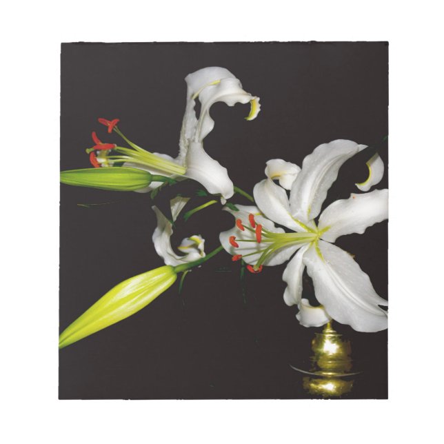 Bloc-note Design irlandais - Collection de laiton et de fleu (Devant)