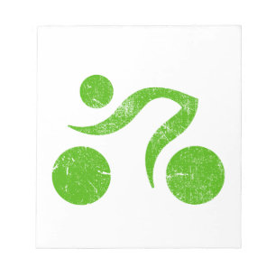 Bloc-note Design sportif cool, Triathlon, vélo, Formule 1