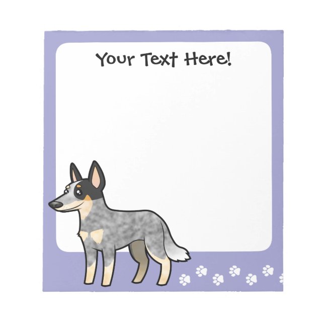 Bloc-note Dessin Australian Cattle Dog / Kelpie (Devant)