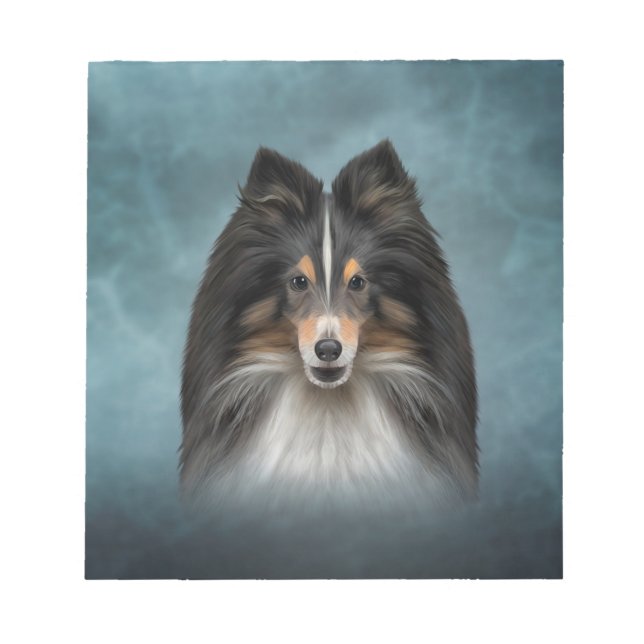 Bloc-note Dessin Chien Shetland Sheepdog, Shelter (Devant)
