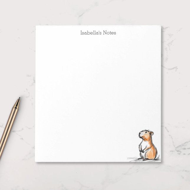 Bloc-note Dessin de capybara mignon  (Créateur téléchargé)