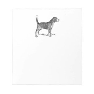 Bloc-note Dessin de chien élégant Beagle